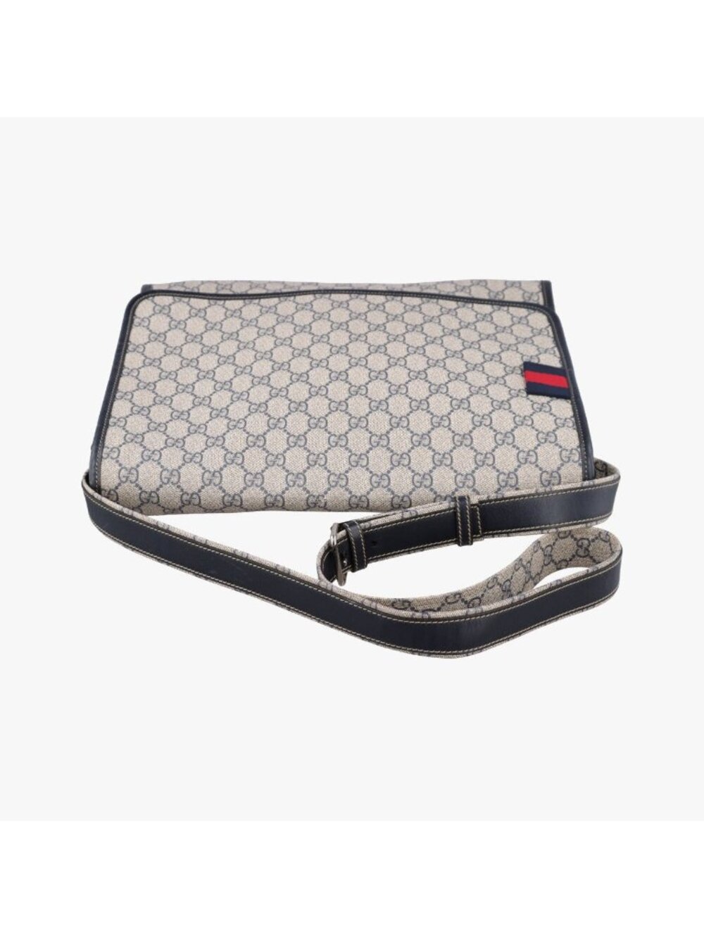 Gucci GG Spuri Bag Beige Black Canvas Leather - Picture 8 of 15